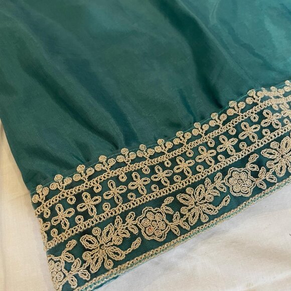 Teal Salwar Kameez - Picture 2 of 5